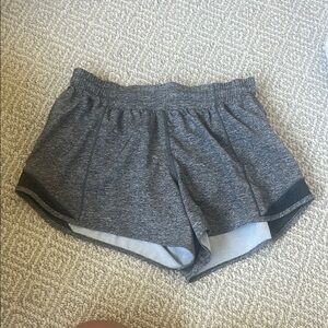 lululemon 4” grey shorts